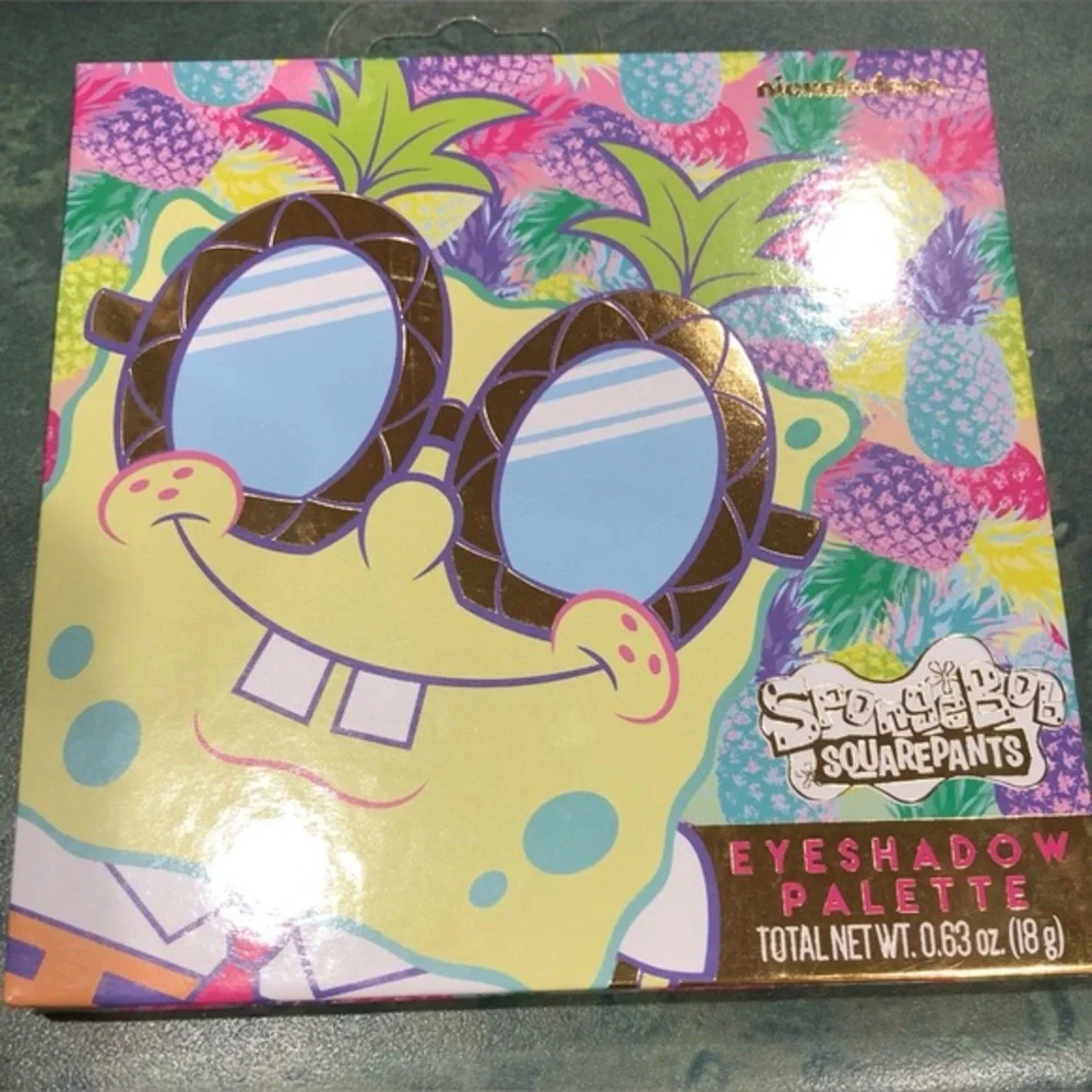 Nickelodeon Spongebob Squarepants 12quad tropics‎ themed eyeshadow palette new